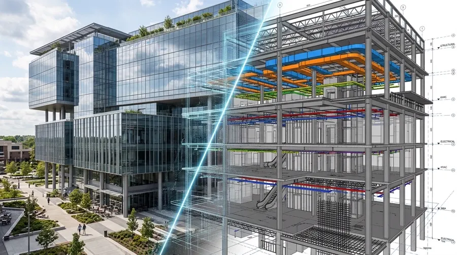 BIM-modell och digital projektering inom modern arkitektur